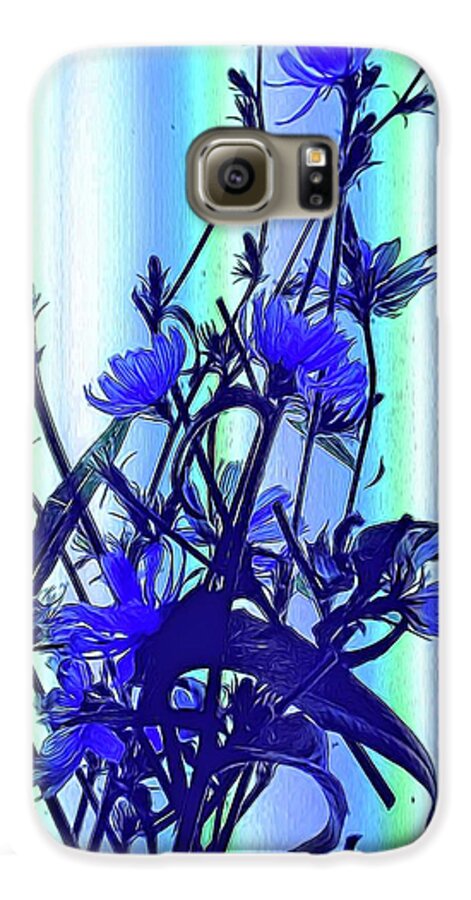 Blue Wildflowers With Backlight - Phone Case