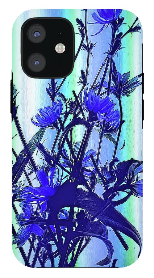 Blue Wildflowers With Backlight - Phone Case