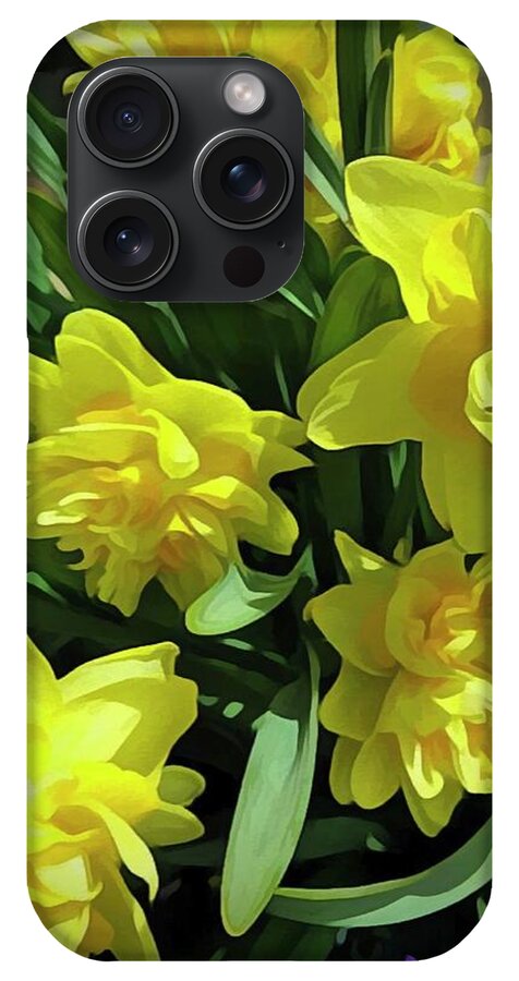 Bright Yellow Daffodils - Phone Case
