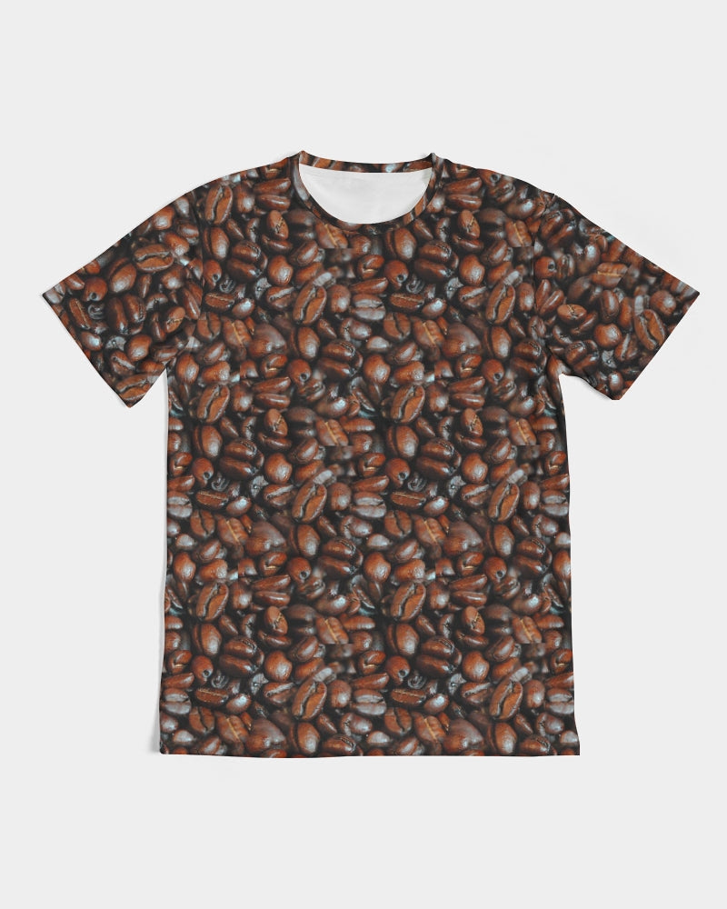 Coffee Bean Pattern Men's All-Over Print Tee