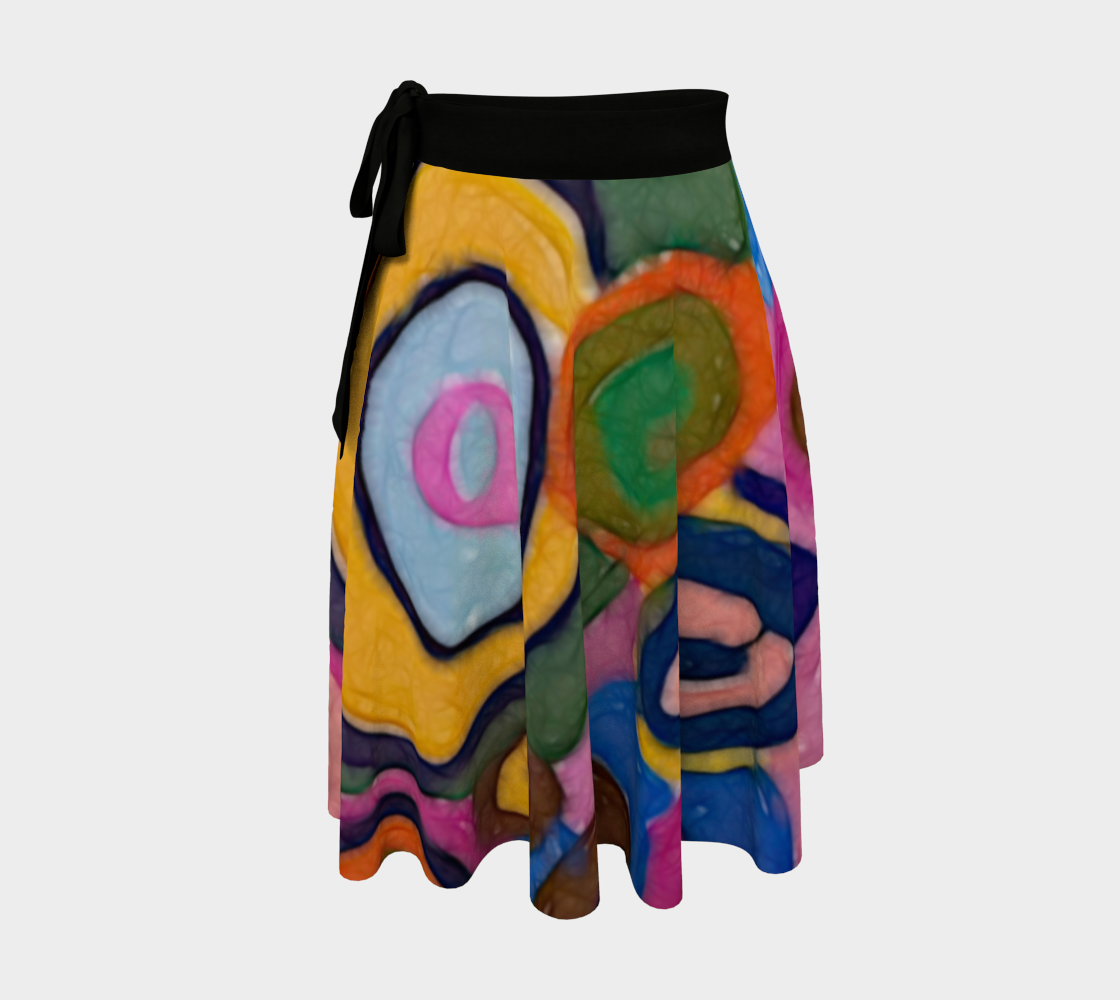 Warm Autumn Bubbles Wrap Skirt