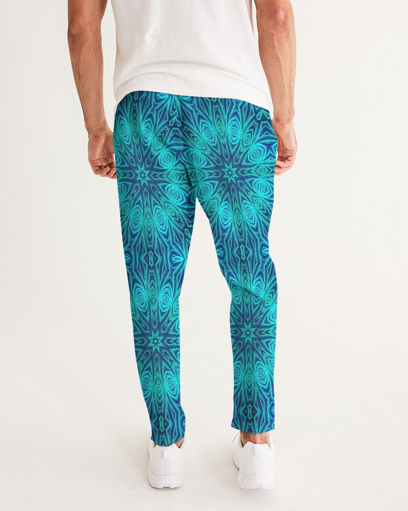Blue Ice Kaleidoscope Men's All-Over Print Joggers