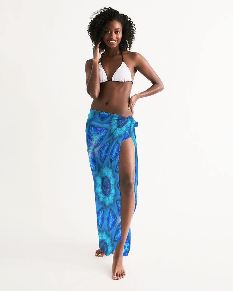 Blue Ocean Kaleidoscope All-Over Print Swim Cover Up