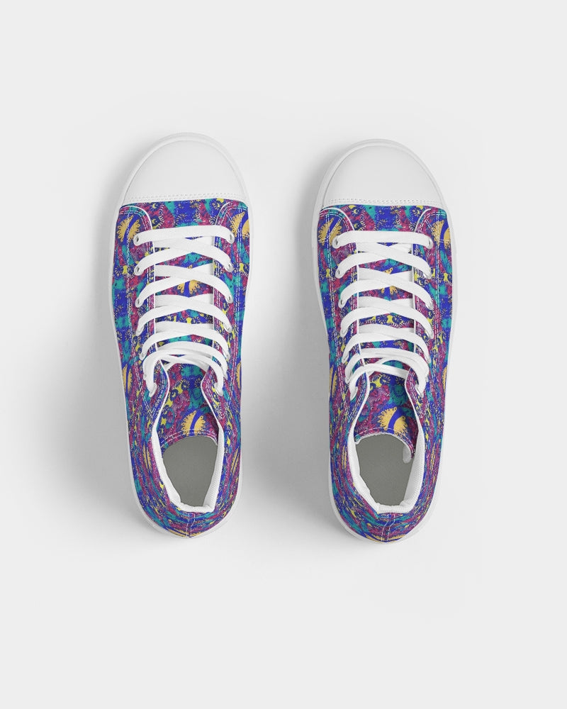 Caribbean Grafitti Women's Hightop Canvas Shoe