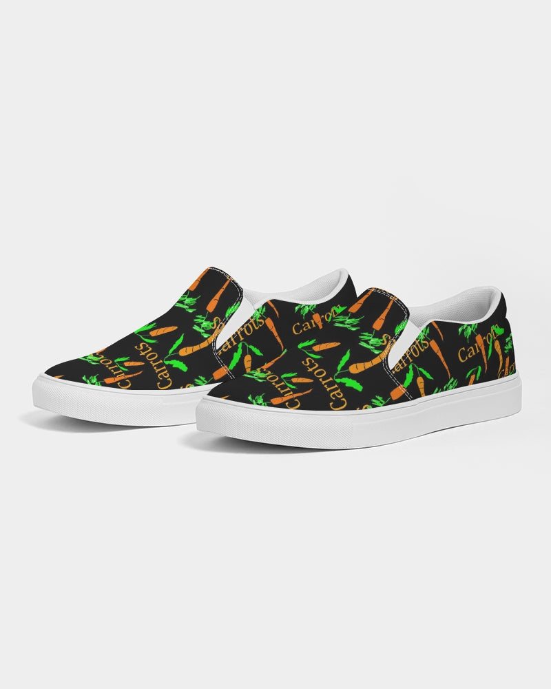 Carrots Pattern Women's Slip-On Canvas Shoe