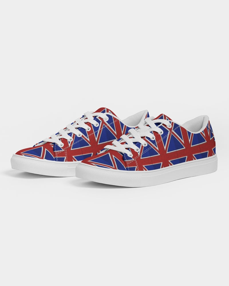 British Flag Pattern Women's Faux-Leather Sneaker