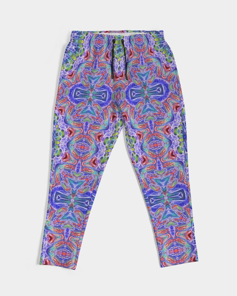 Blue Red Kaleidoscope Men's All-Over Print Joggers