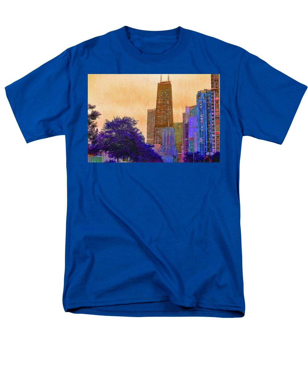 Chicago From The North - Men's T-Shirt (Regular Fit)