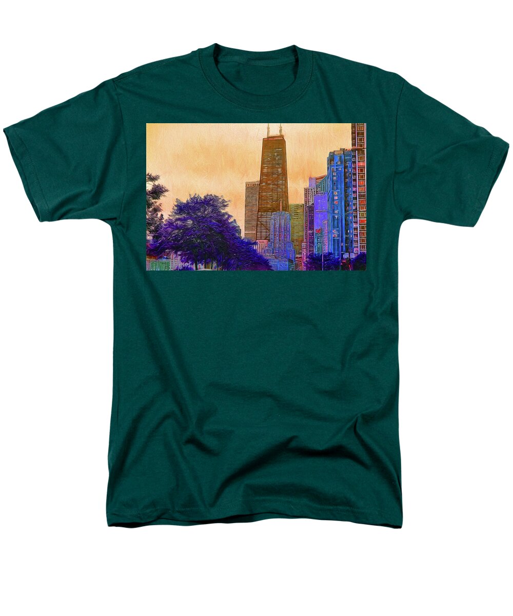 Chicago From The North - Men's T-Shirt (Regular Fit)