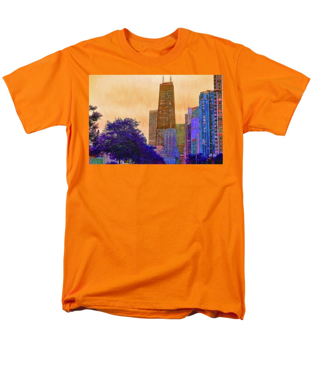 Chicago From The North - Men's T-Shirt (Regular Fit)
