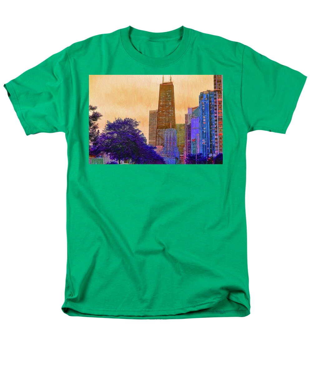 Chicago From The North - Men's T-Shirt (Regular Fit)