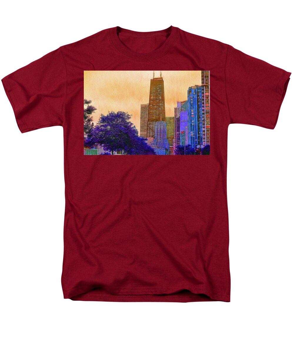 Chicago From The North - Men's T-Shirt (Regular Fit)