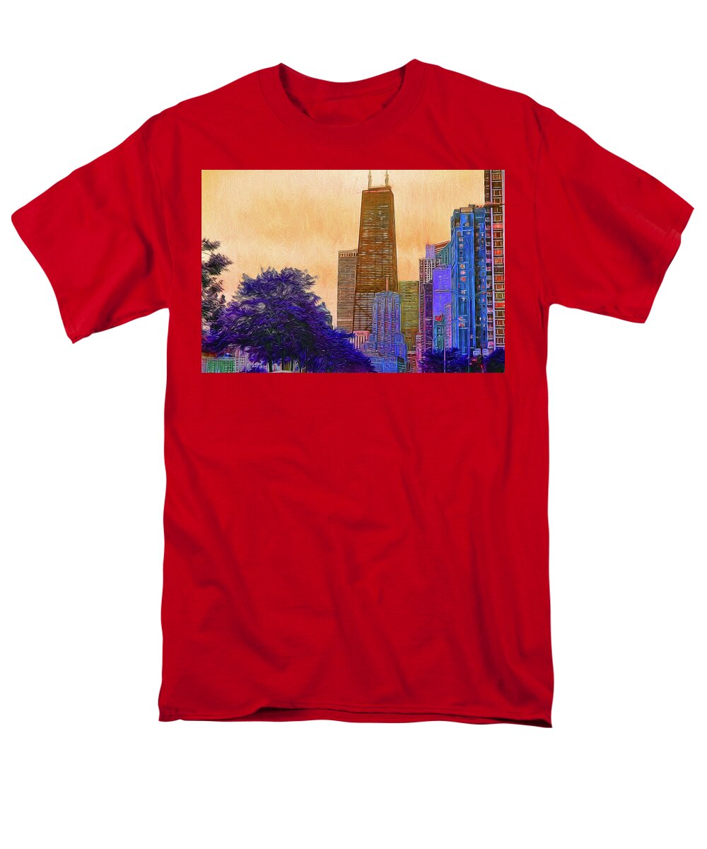 Chicago From The North - Men's T-Shirt (Regular Fit)