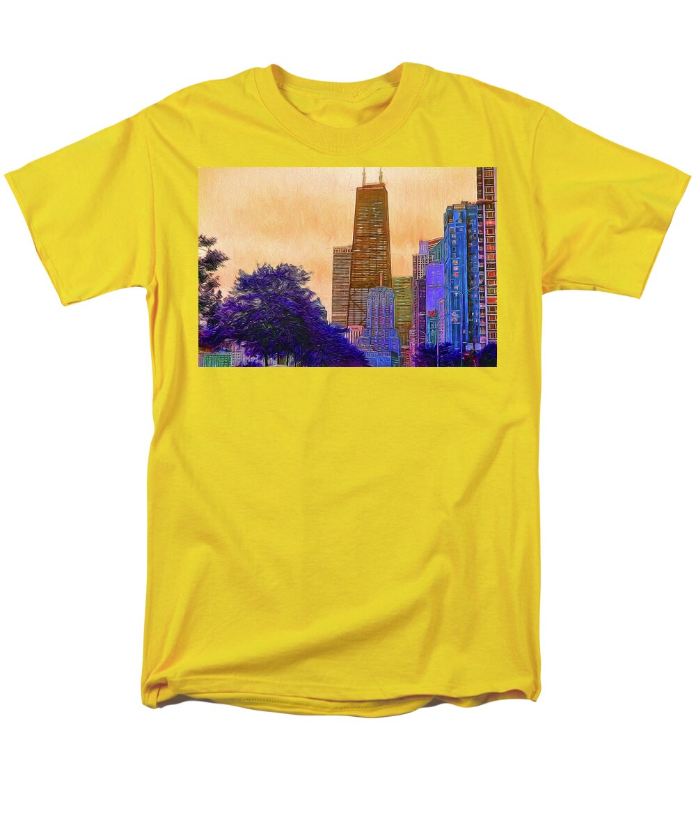 Chicago From The North - Men's T-Shirt (Regular Fit)