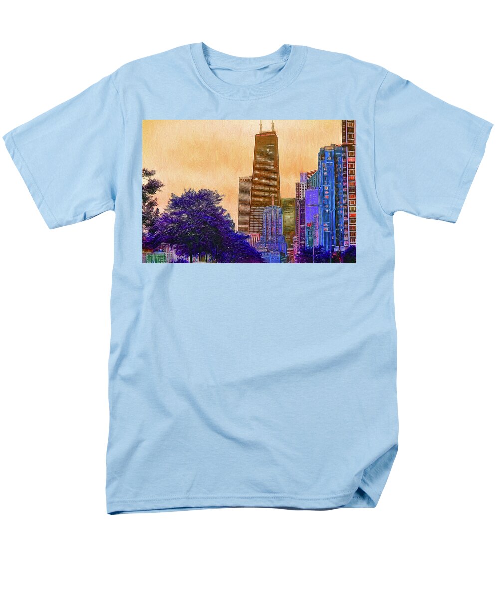 Chicago From The North - Men's T-Shirt (Regular Fit)