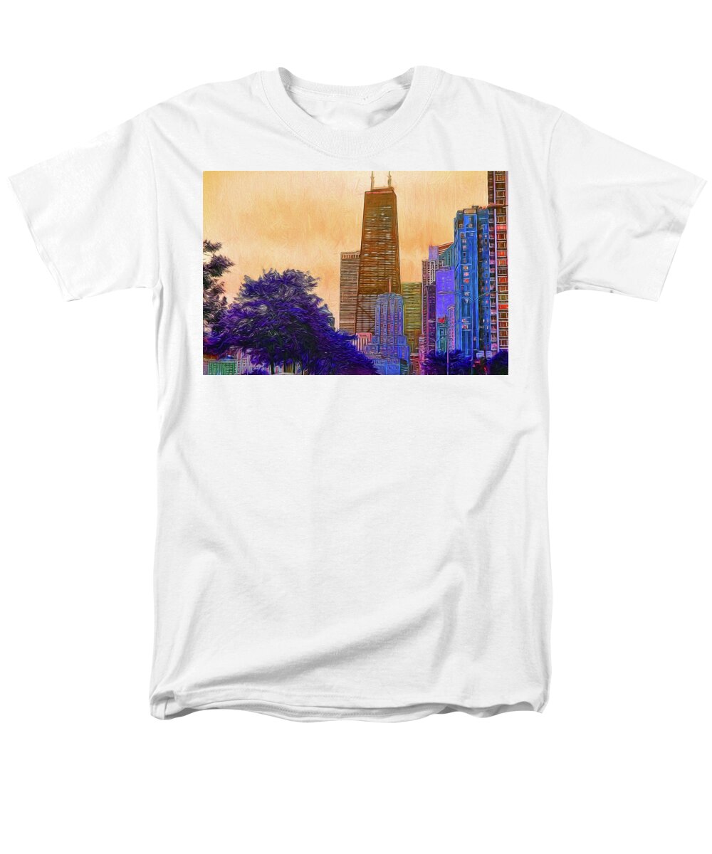 Chicago From The North - Men's T-Shirt (Regular Fit)