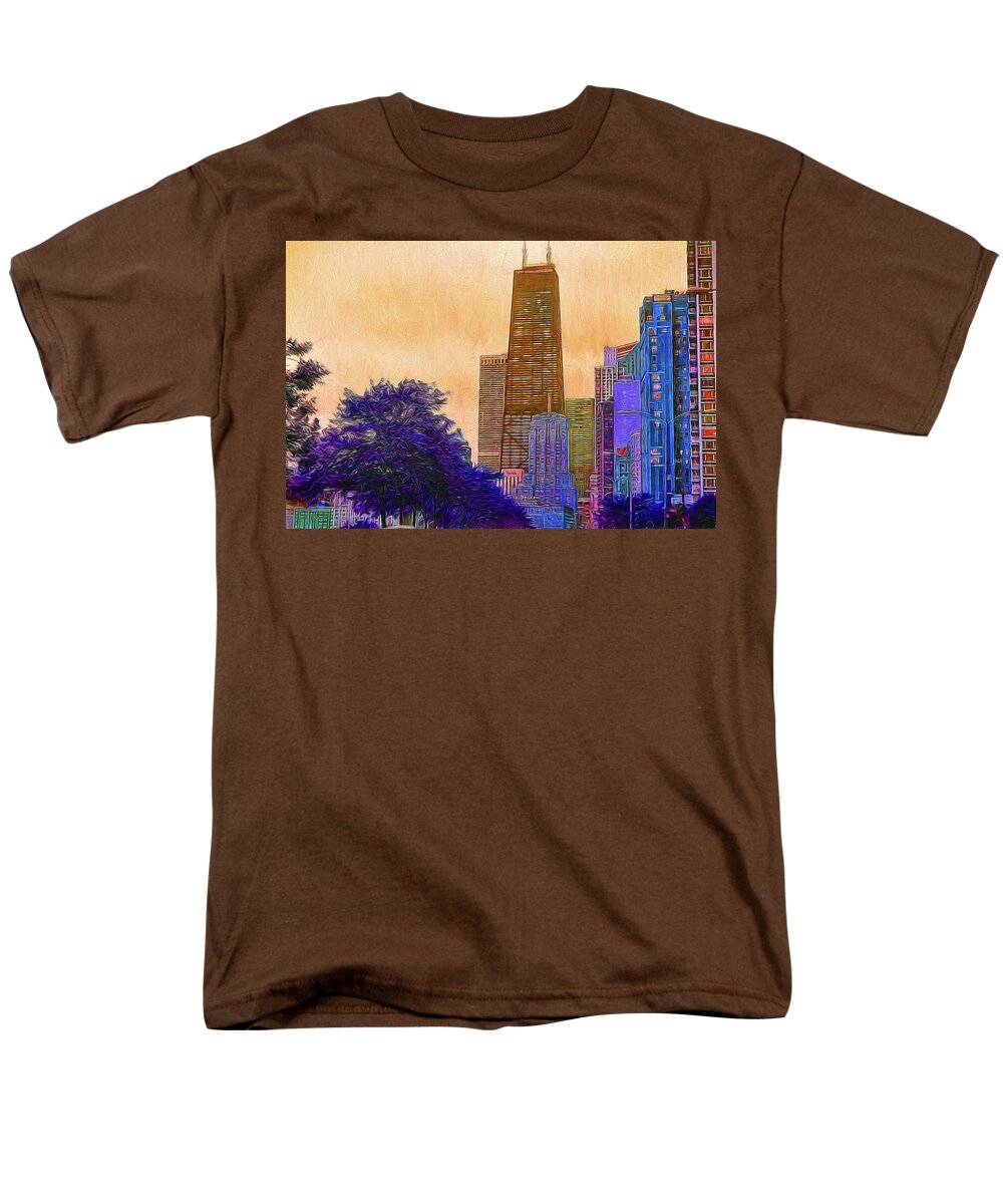 Chicago From The North - Men's T-Shirt (Regular Fit)