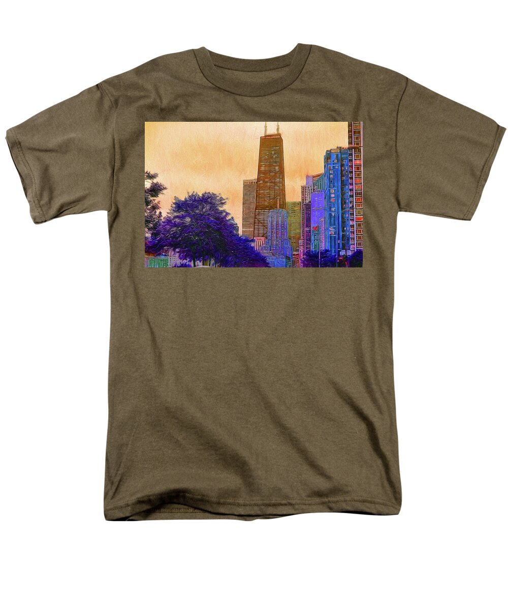 Chicago From The North - Men's T-Shirt (Regular Fit)