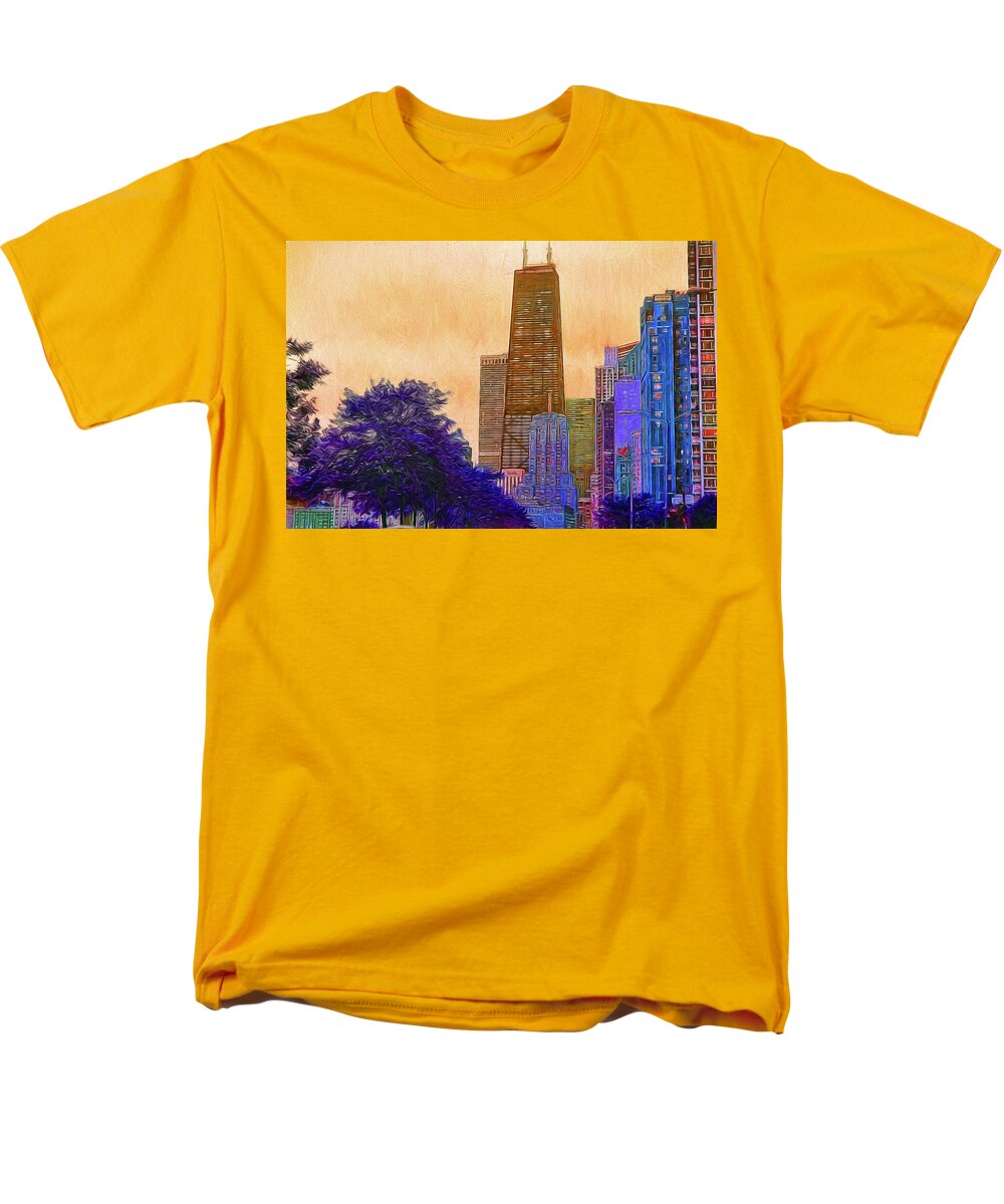 Chicago From The North - Men's T-Shirt (Regular Fit)