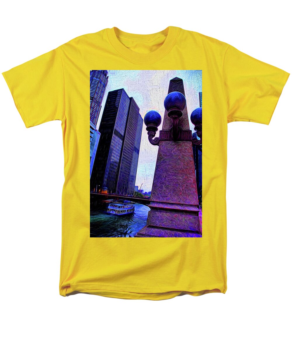 Chicago River Lamp - Men's T-Shirt (Regular Fit)