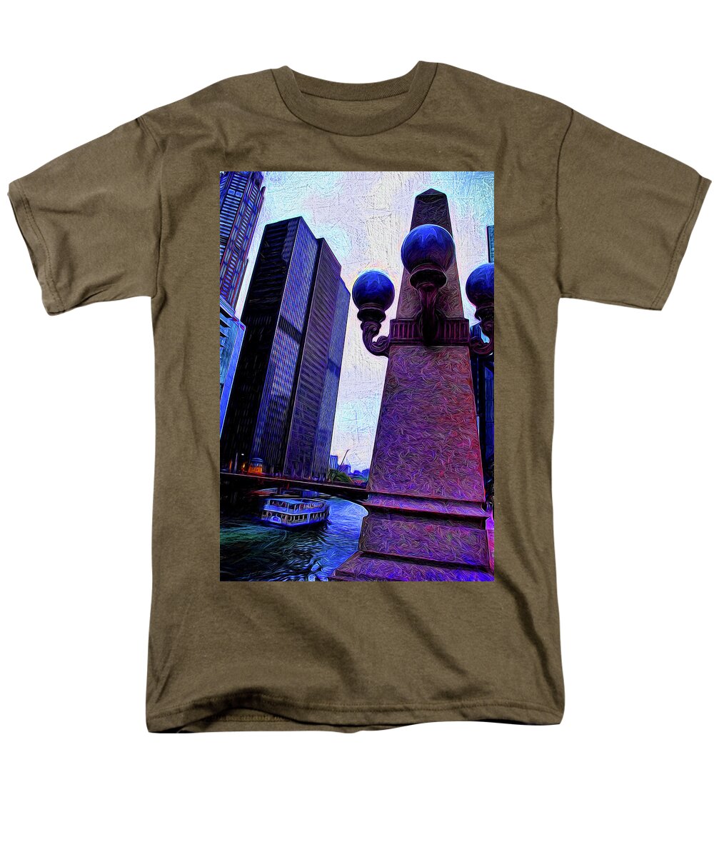 Chicago River Lamp - Men's T-Shirt (Regular Fit)