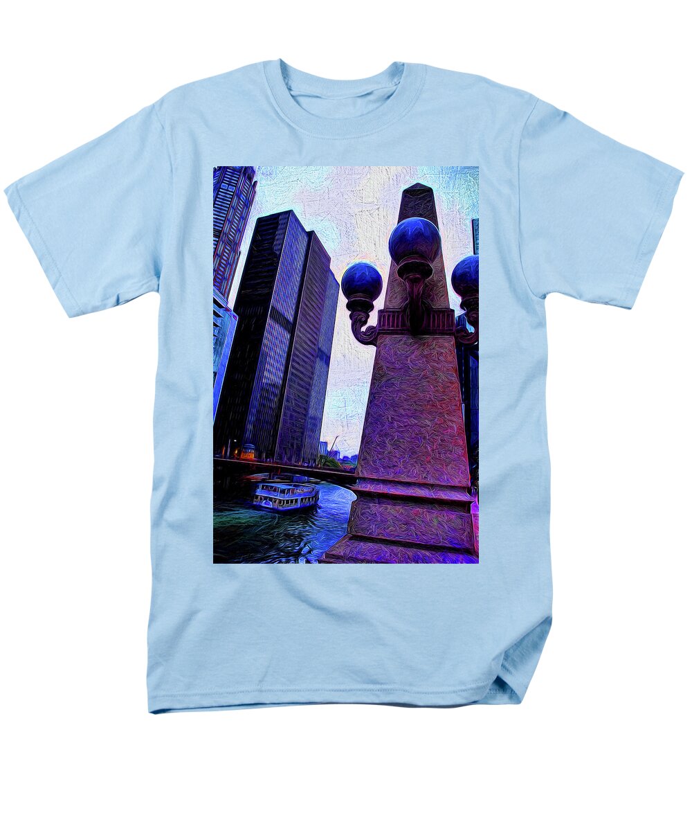Chicago River Lamp - Men's T-Shirt (Regular Fit)