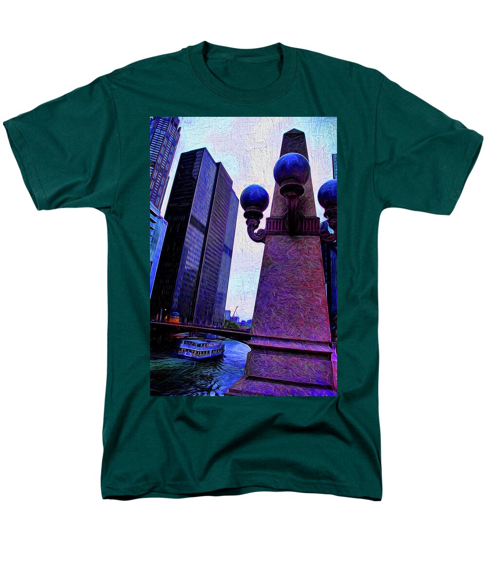 Chicago River Lamp - Men's T-Shirt (Regular Fit)