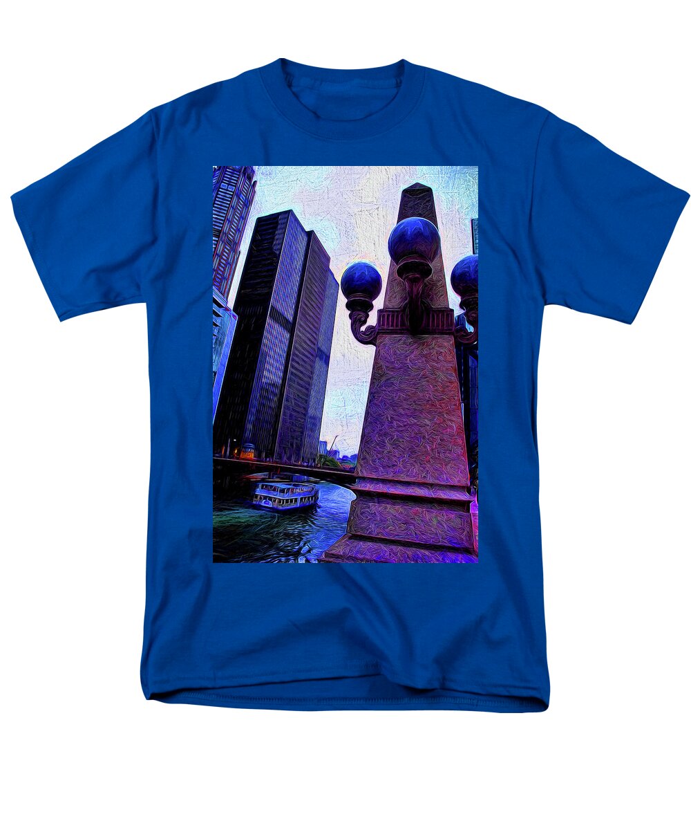 Chicago River Lamp - Men's T-Shirt (Regular Fit)