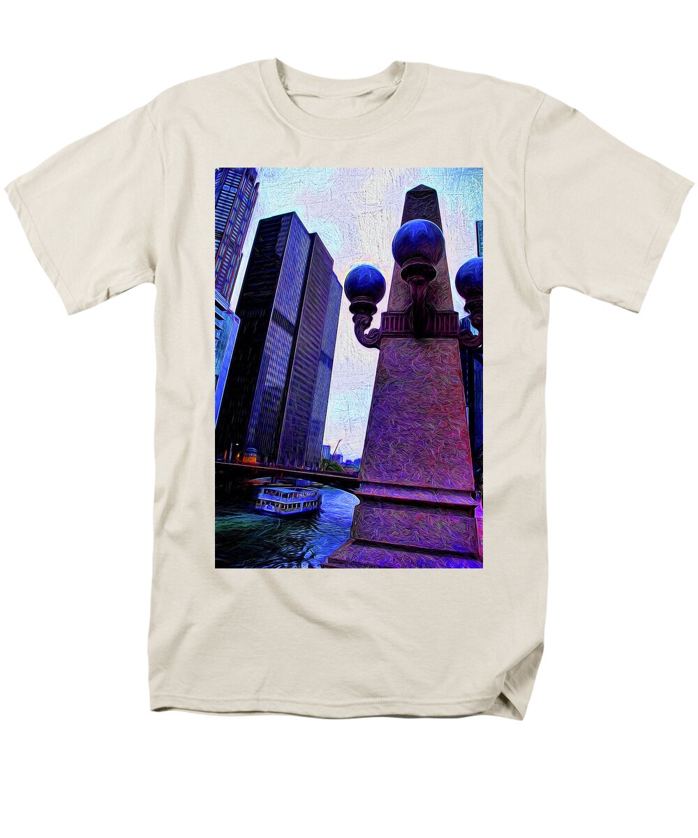 Chicago River Lamp - Men's T-Shirt (Regular Fit)
