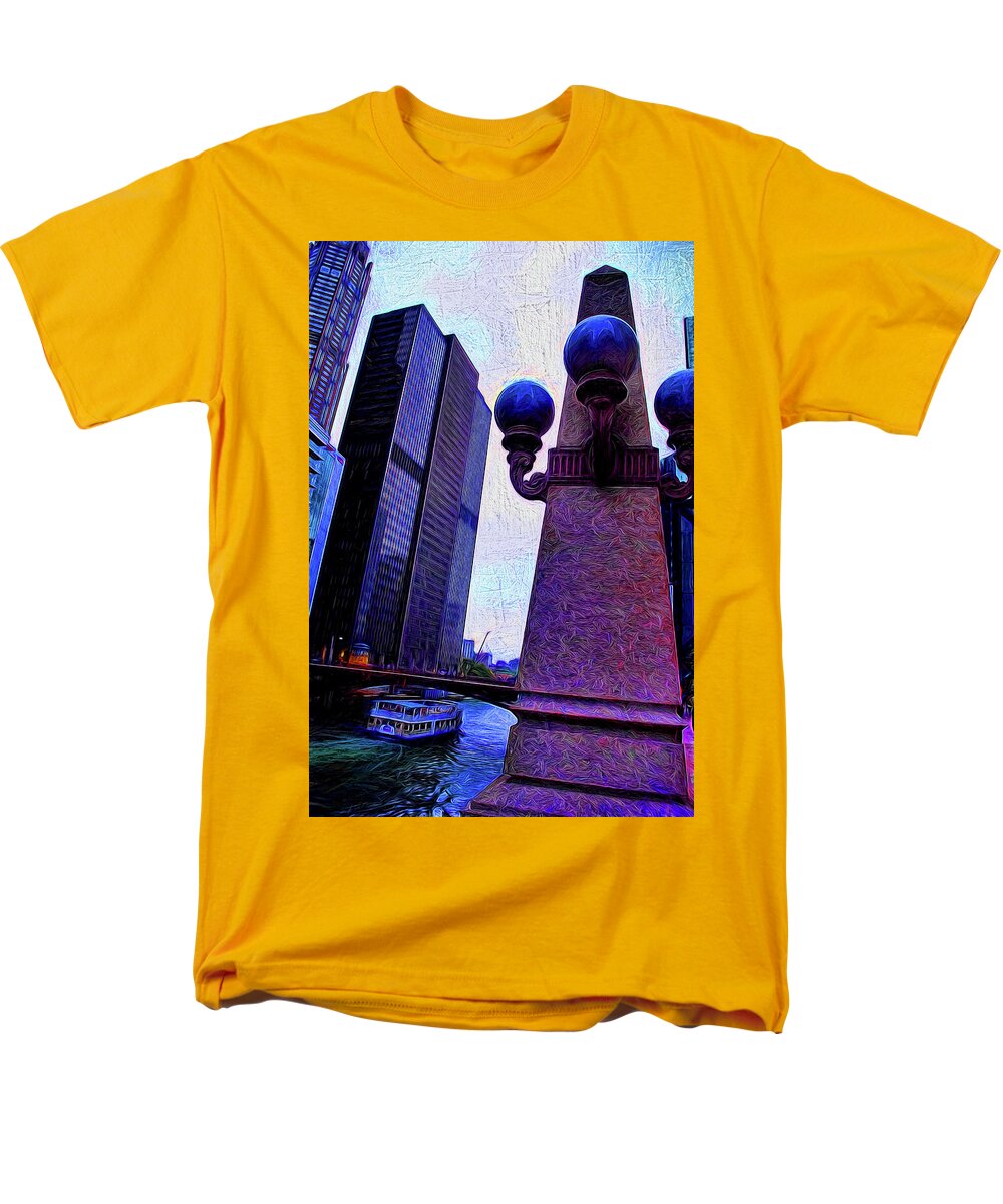 Chicago River Lamp - Men's T-Shirt (Regular Fit)