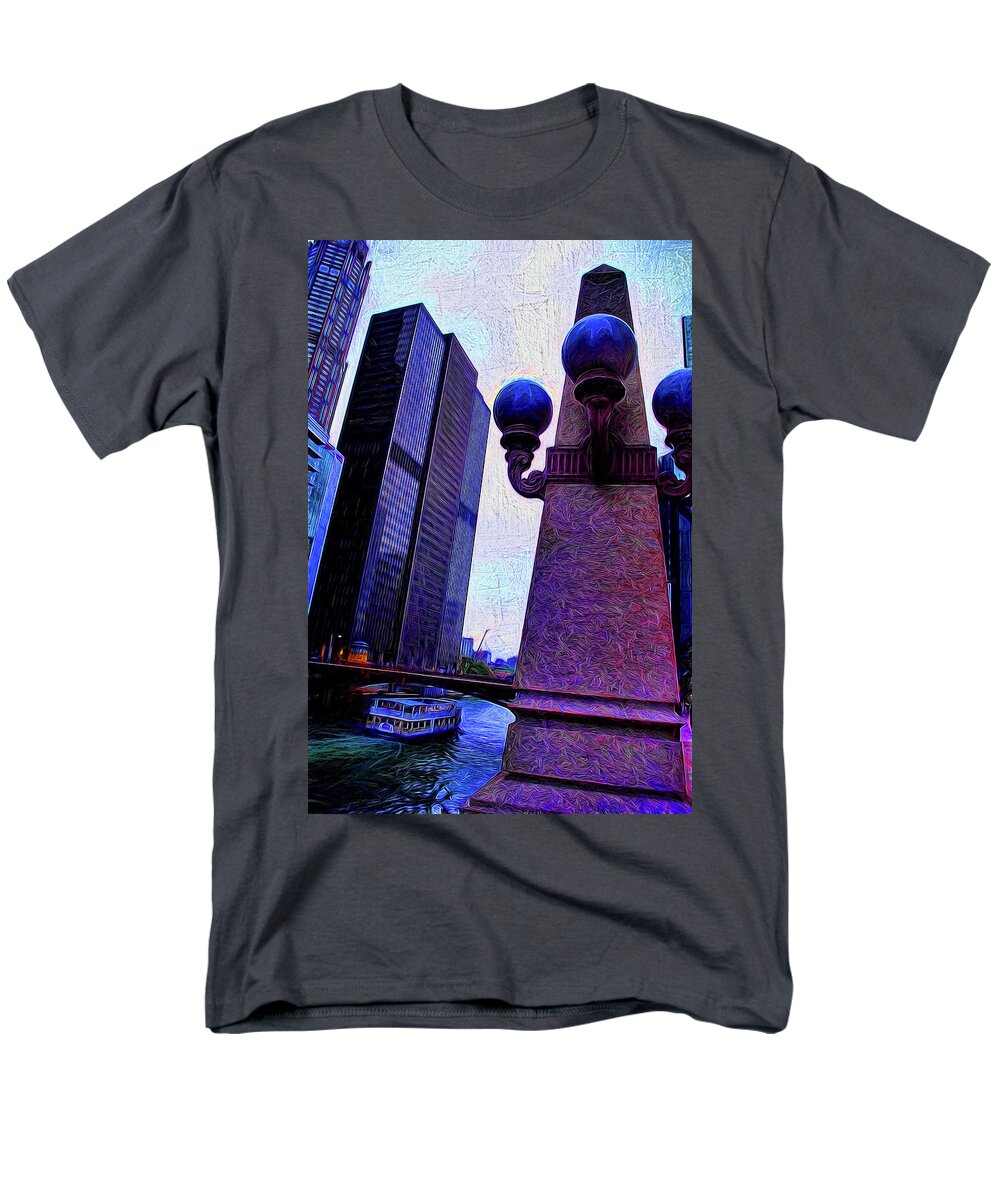 Chicago River Lamp - Men's T-Shirt (Regular Fit)