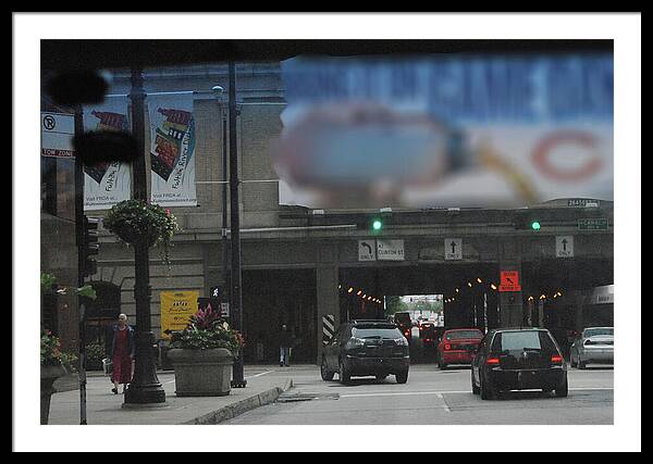 Chicago Traffic Evening - Framed Print