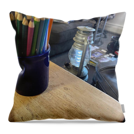 Colored Pencils - Throw Pillow
