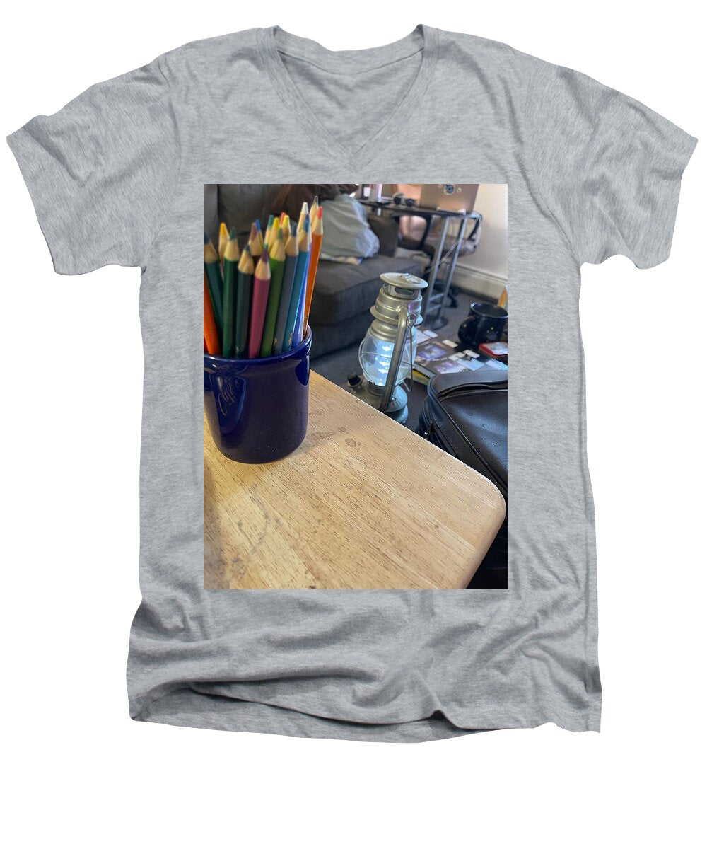 Colored Pencils - Men's V-Neck T-Shirt