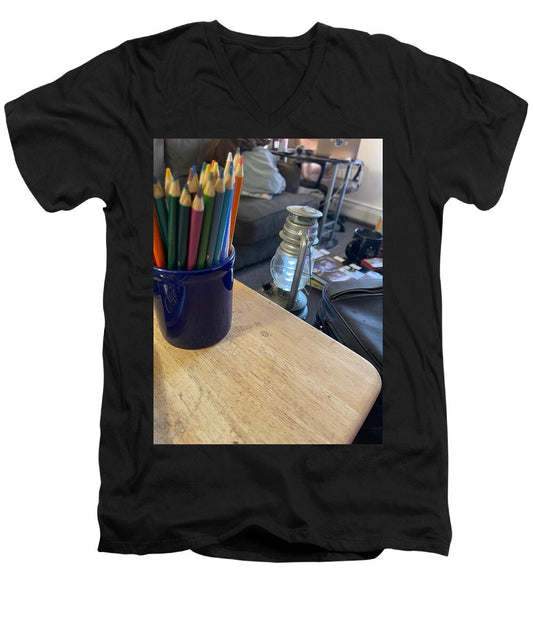 Colored Pencils - Men's V-Neck T-Shirt