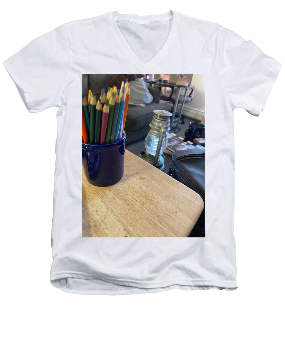 Colored Pencils - Men's V-Neck T-Shirt