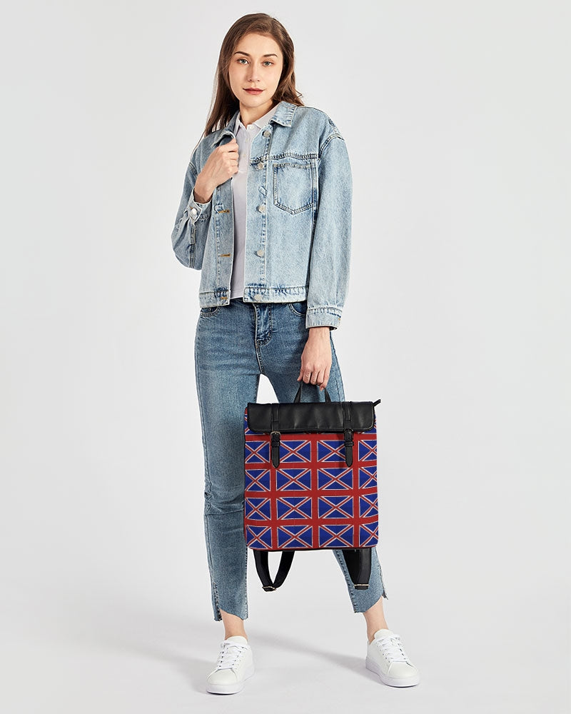 British Flag Pattern Casual Flap Backpack