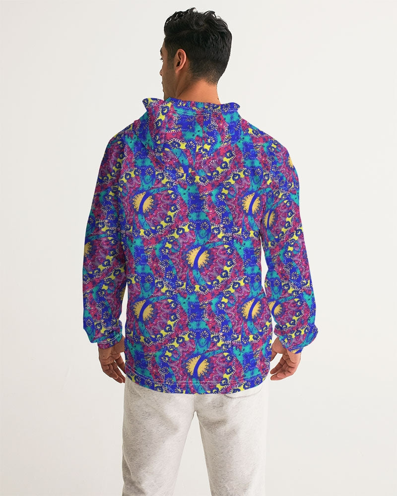 Caribbean Grafitti Men's All-Over Print Windbreaker