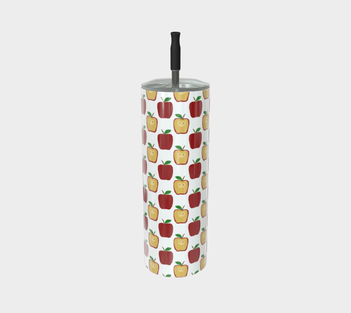 Apple Polkadots Stainless Steel Tumbler
