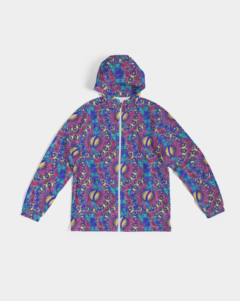 Caribbean Grafitti Men's All-Over Print Windbreaker