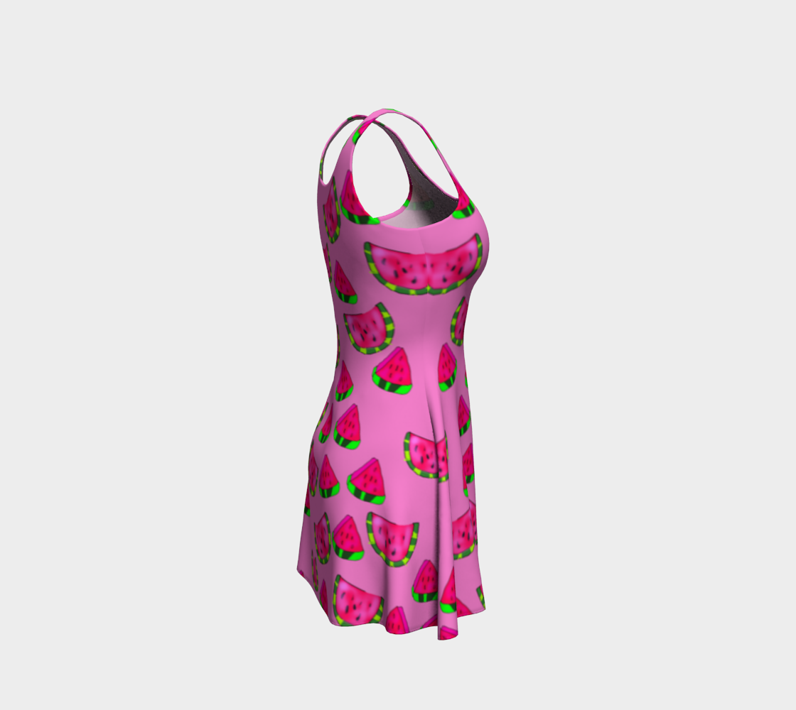 Watermelon Flare Dress