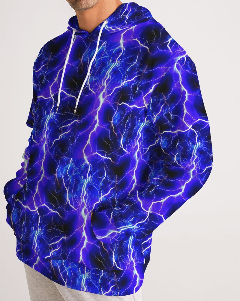 Blue Lightning Men's All-Over Print Hoodie