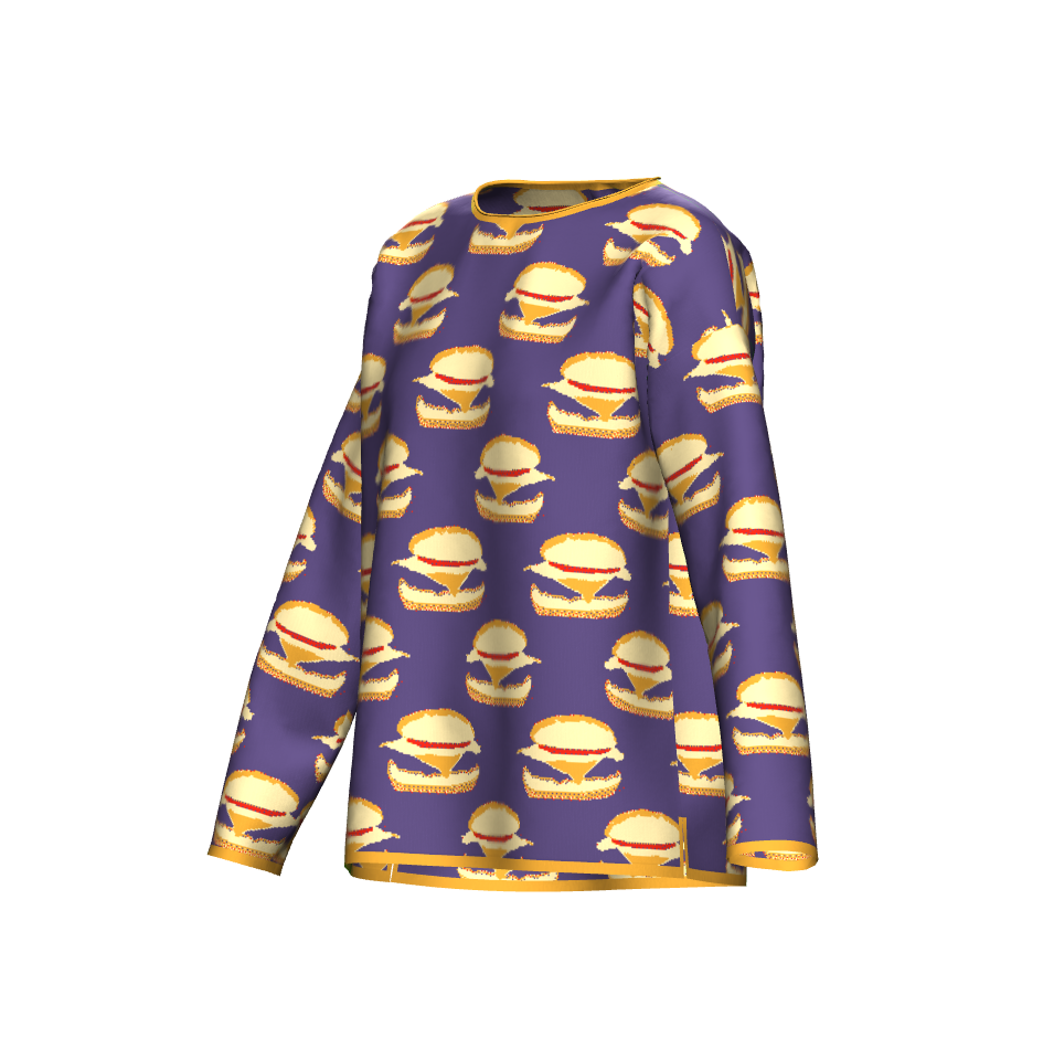 Burger Pattern Sweater