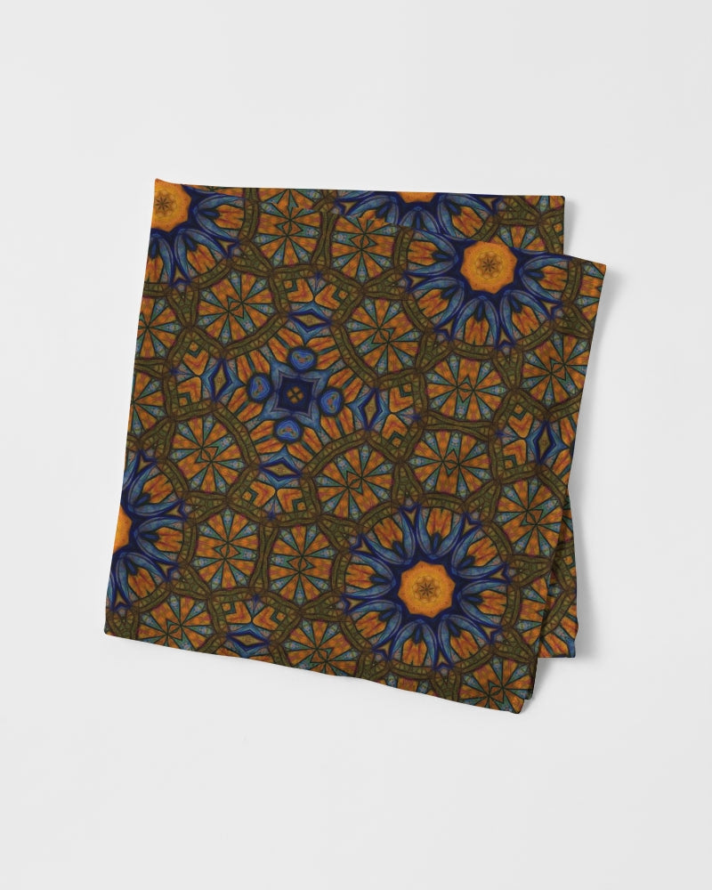 Blue and Yellow Sketch Kaleidoscope Bandana Set