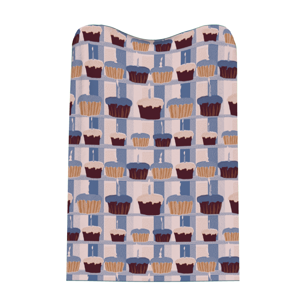 Cupcakes Knit Throw Blanket