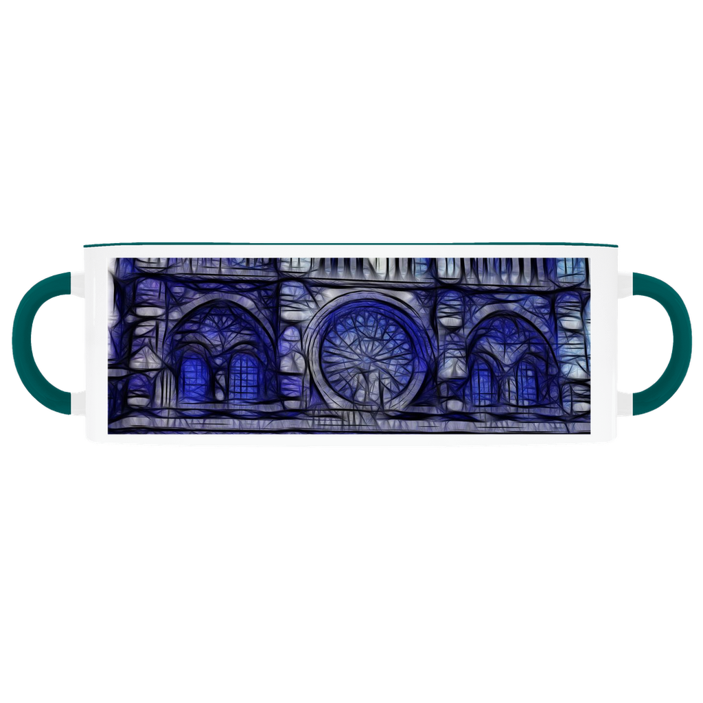 Cathedral In Blue Accent Mugs