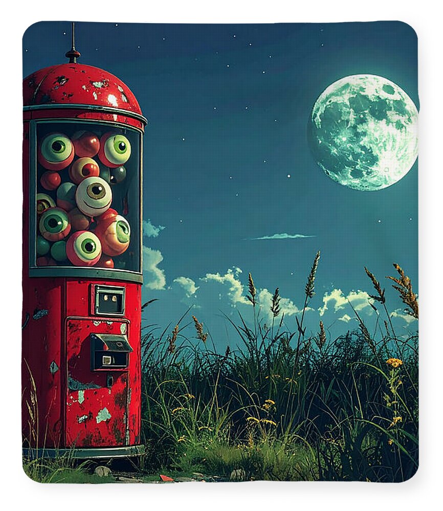 Eerie Eyeball Vending Machine - Blanket