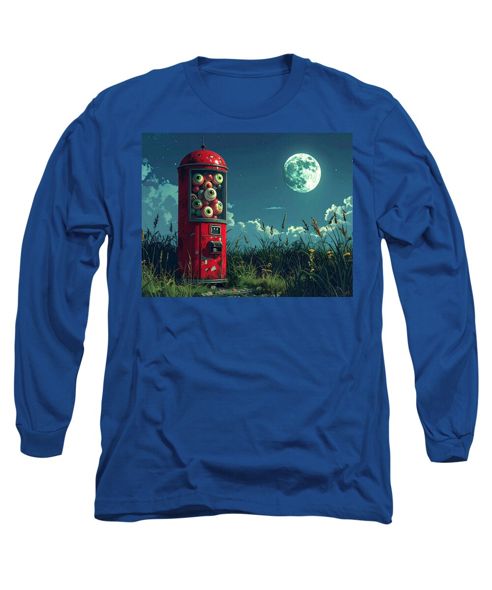 Eerie Eyeball Vending Machine - Long Sleeve T-Shirt