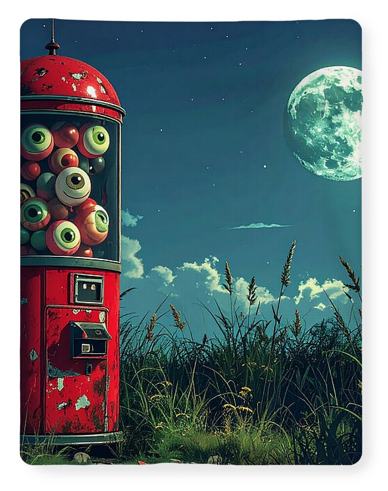 Eerie Eyeball Vending Machine - Blanket