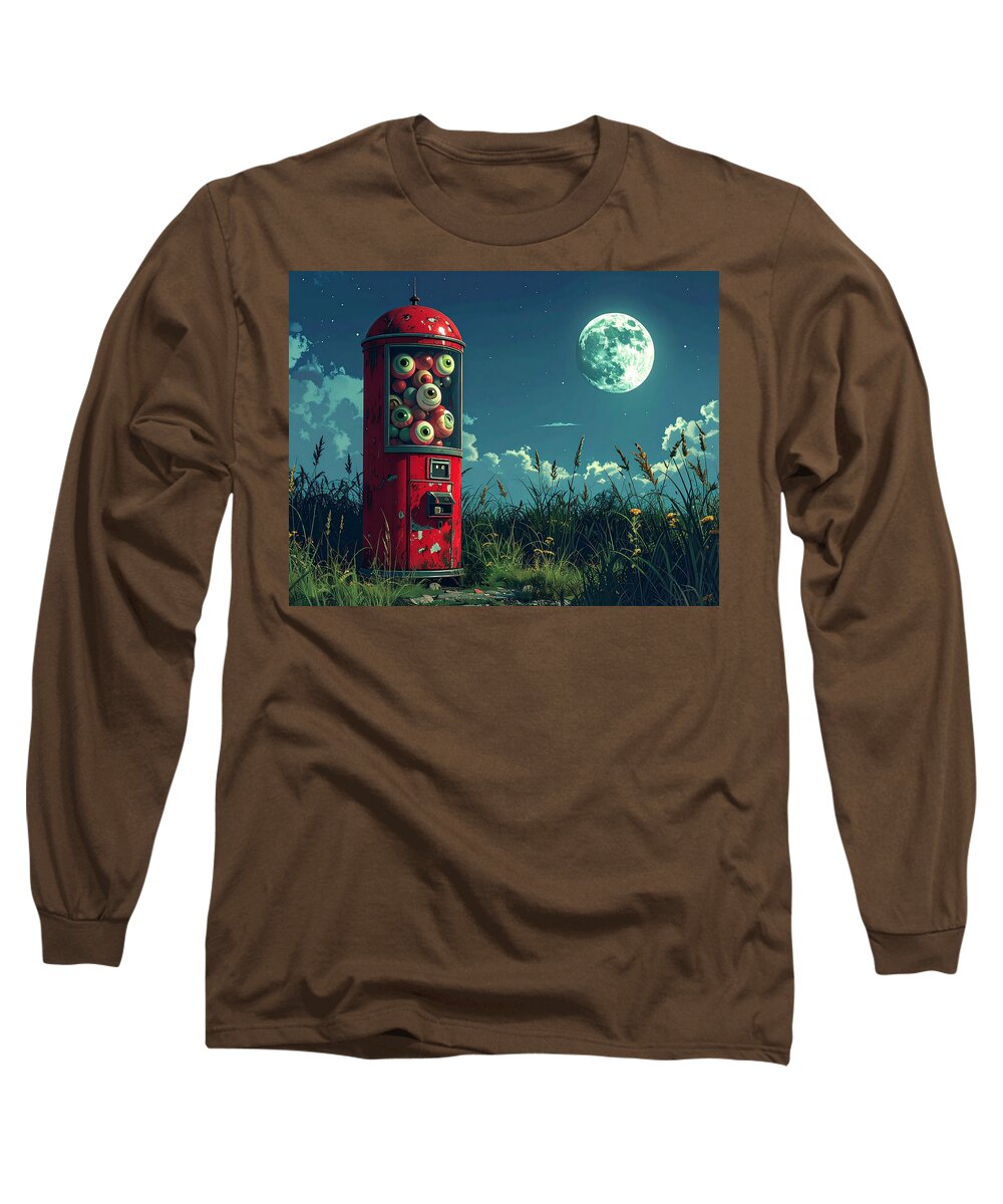Eerie Eyeball Vending Machine - Long Sleeve T-Shirt